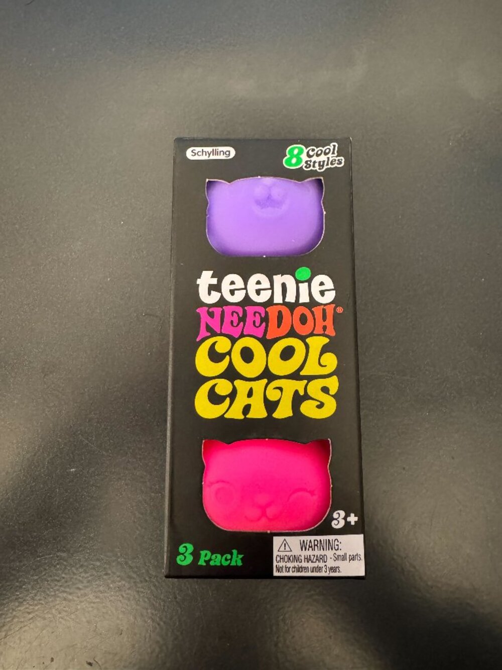 Schylling Needoh Teenie Cool Cats (Purple, Orange, Pink)